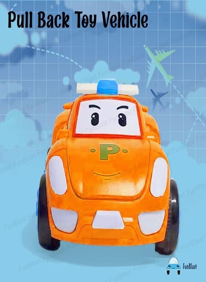 CRADIAX Plastic Pull Push Back Action Robot Car Toy for Kids,Racing Car Push Back Bump & Go Toy for Kids (Multicolor, Pack of: 1) - Image 5